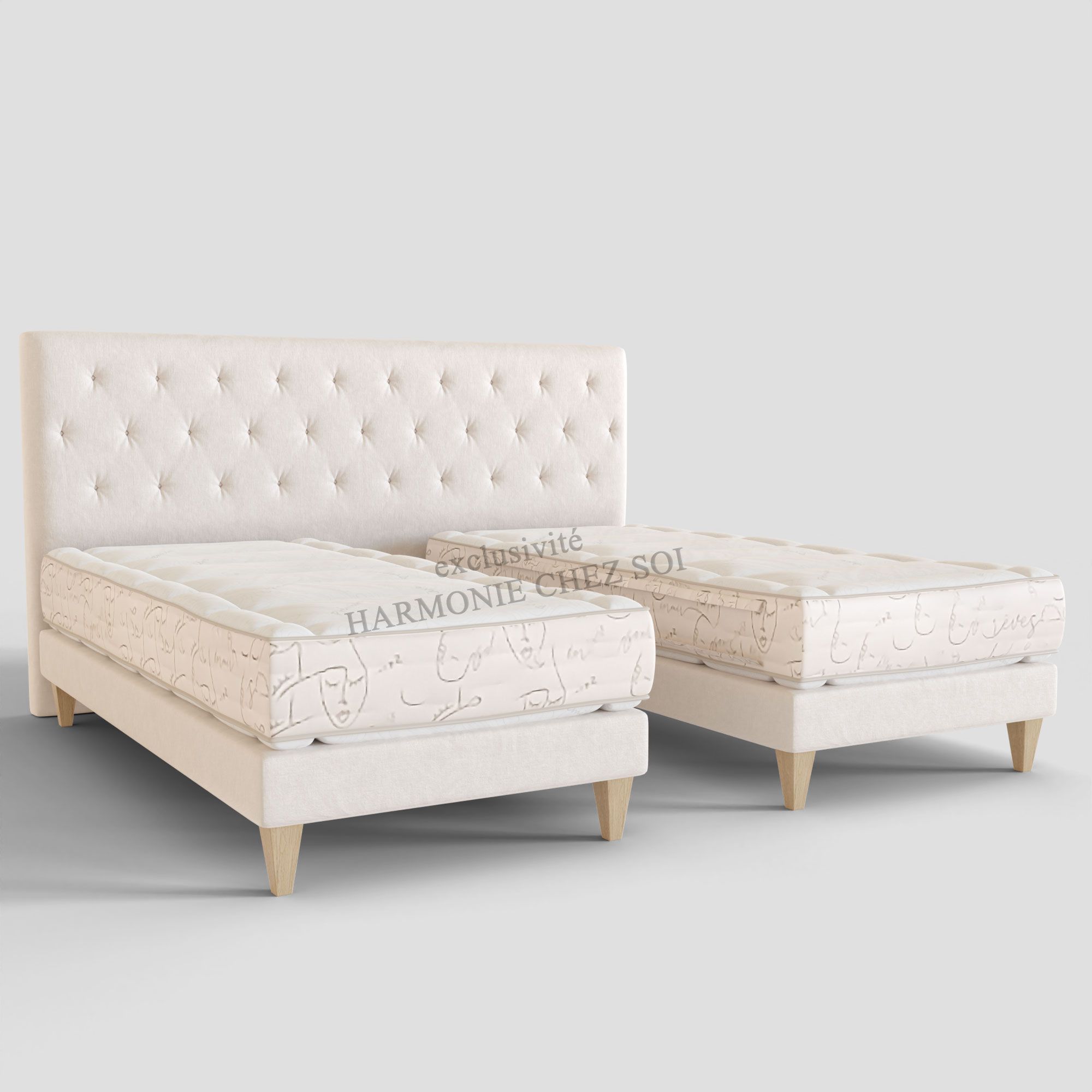 Matelas ressort Treca - Ondine - lit jumeaux
