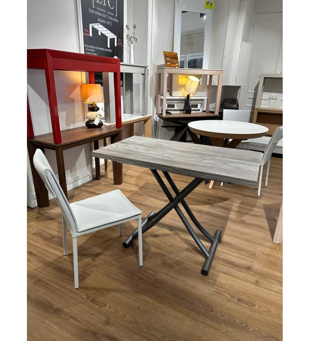 Table basse relevable mondial - ozzio design - plateau haute resistance – Image 3