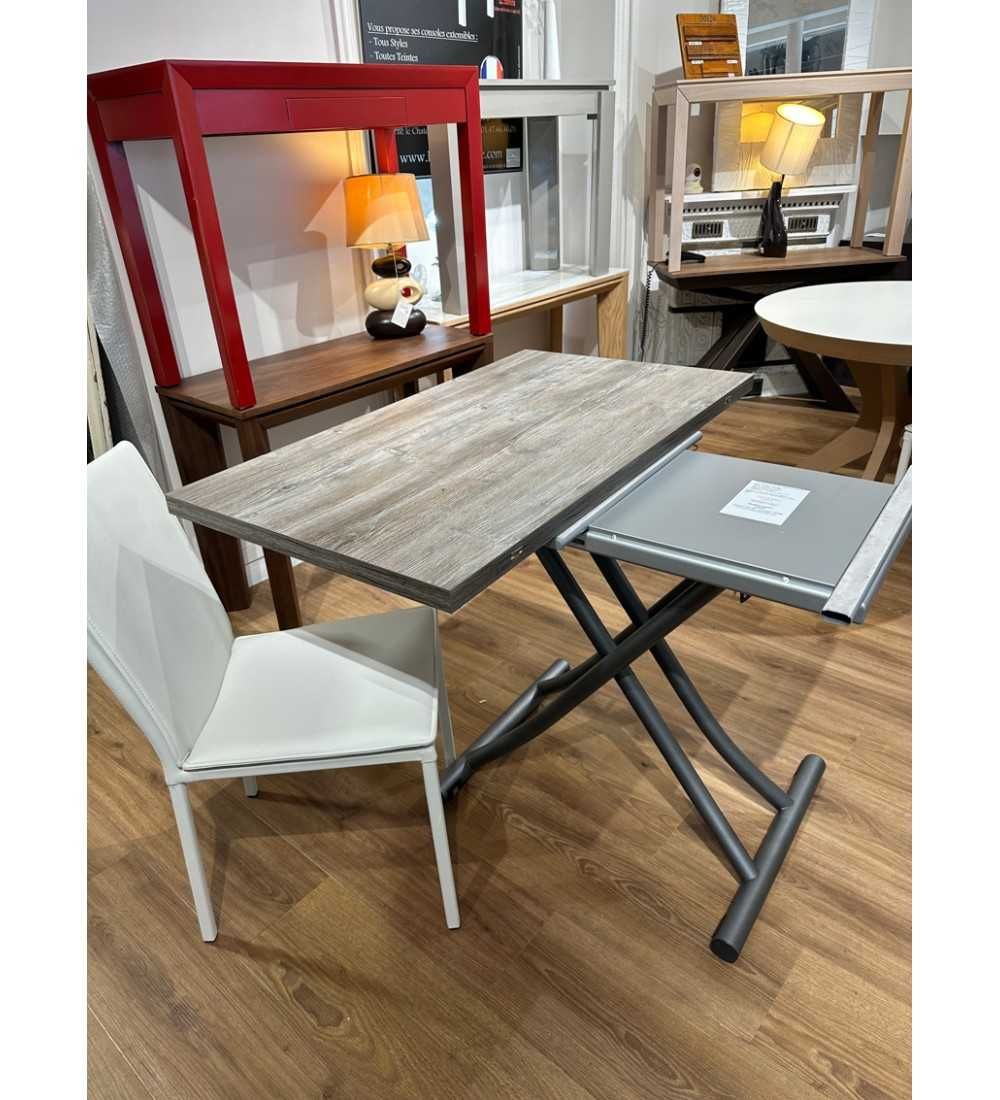Table basse relevable mondial - ozzio design - plateau haute resistance – Image 4