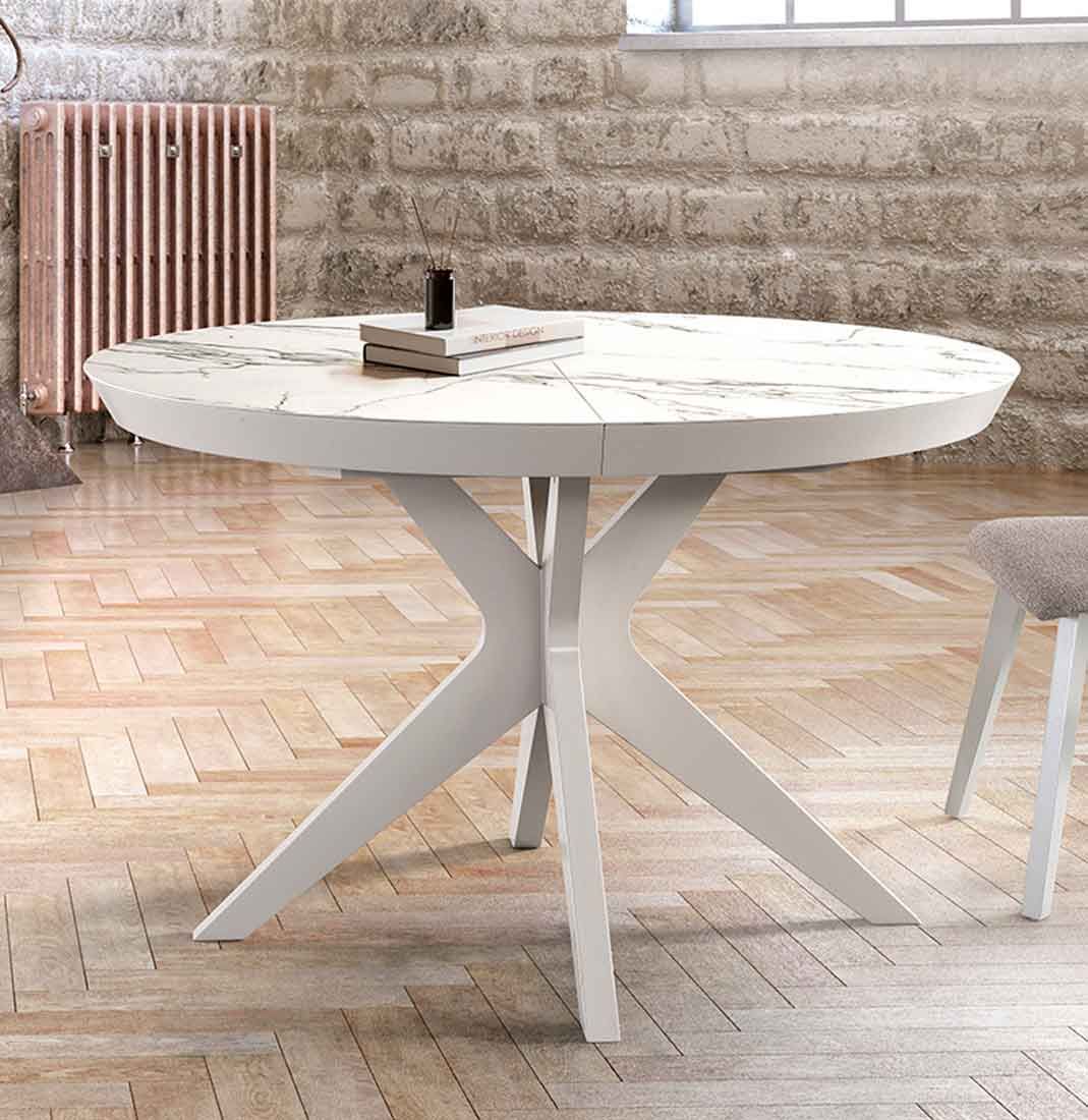 Table ronde extensible Tulipe