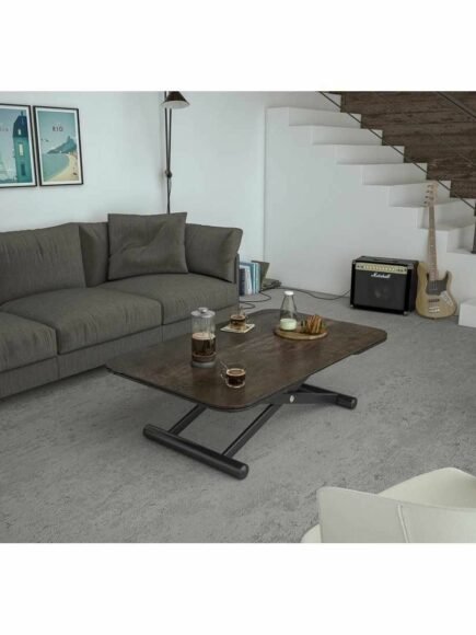 Table basse relevable, Enora pieds Noirs